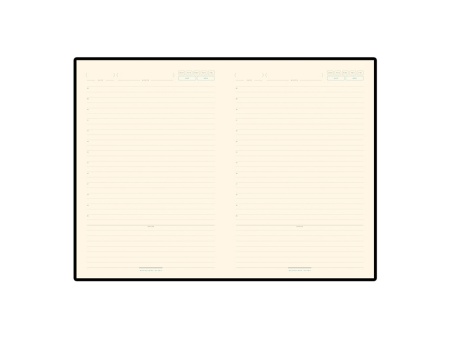 Ежедневник недатированный A5 Chelsea, черный (золотистый кант и срез)