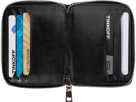 Картхолдер на молнии для 8 карт с RFID-защитой Fabrizio