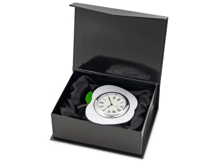 Часы настольные Серебряное яблоко, серебристый