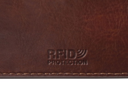 Картхолдер для 6 пластиковых карт с RFID-защитой Fabrizio, коричневый