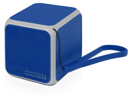 Портативная колонка Cube с подсветкой, синий