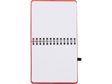 Блокнот А6 Журналист с ручкой, красный