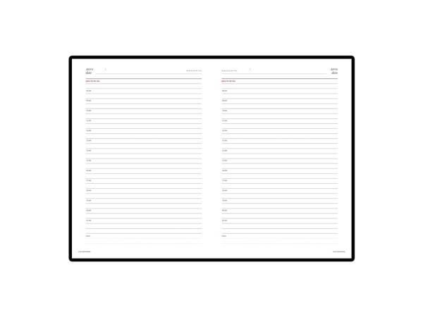 Ежедневник А5 недатированный Leader, синий