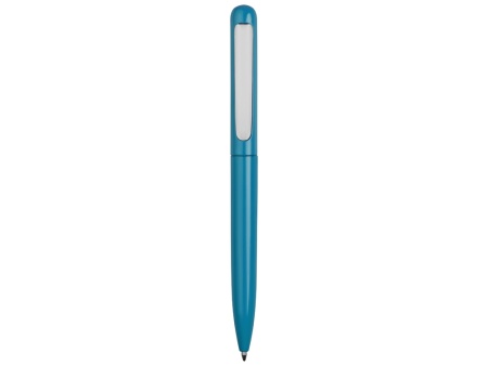 Ручка металлическая шариковая Skate, голубой/серебристый