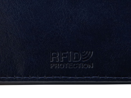 Картхолдер для 6 пластиковых карт с RFID-защитой Fabrizio, синий