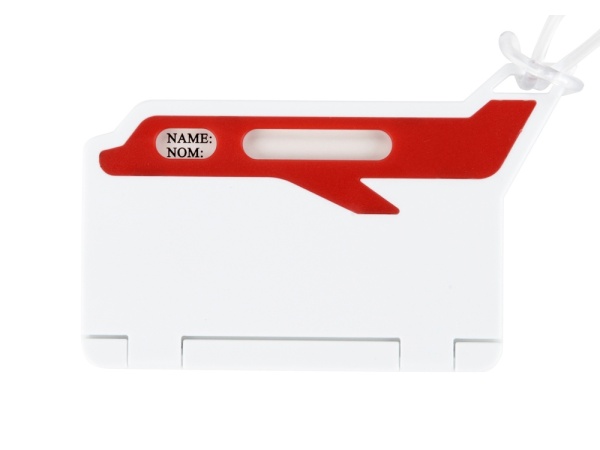 Бирка для багажа Hop, белый/красный