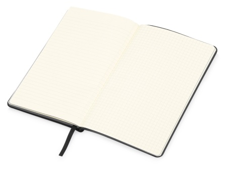 Блокнот Notepeno 130x205 мм с тонированными линованными страницами, черный
