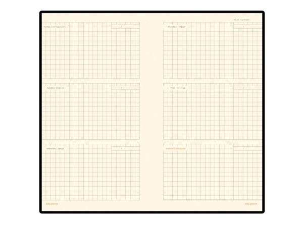 Еженедельник недатированный А6 Metropol