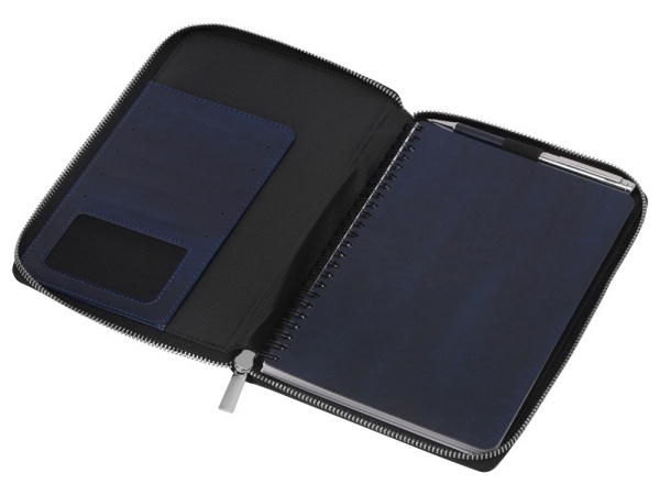 Бизнес-блокнот на молнии А5 Fabrizio с RFID защитой и ручкой