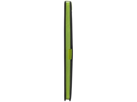 Блокнот Color edge A5, черный/лайм