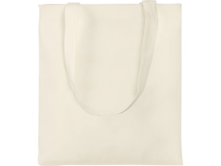 Сумки хлопок 90%, плотность 200 г, грузоподъемность 10 кг, размер 38х42 см, ручки 3х65 см с доп. швом, натуральный