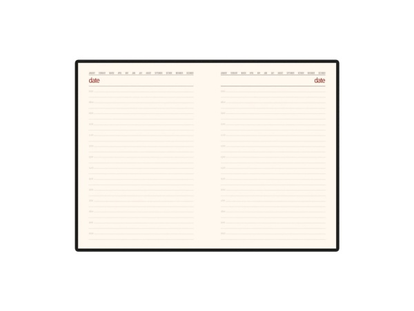 Ежедневник недатированный А5 Senate с магнитным клапаном, серый