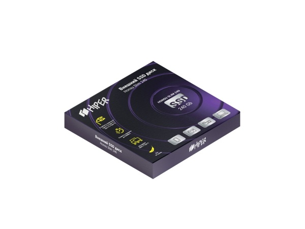 Внешний SSD накопитель Honsu Slim 240 240GB USB3.1 Type-C Slim