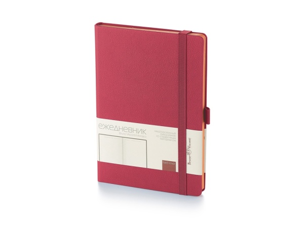 Ежедневник А5 недатированный Monaco, бордовый