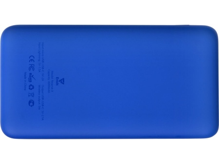 Внешний беспроводной аккумулятор с подсветкой лого Reserve X v.2, 8000 mAh, ярко-синий