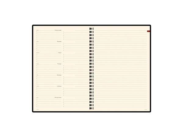 Еженедельник недатированный А5 Concept, красный