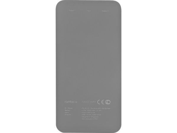 Внешний аккумулятор Rombica NEO PB100 Gray, серый