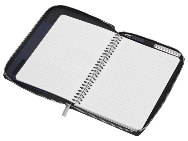 Бизнес-блокнот на молнии А5 Fabrizio с RFID защитой и ручкой