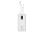 Внешний аккумулятор с дисплеем и встроенными кабелями VA2210, 10000 mAh