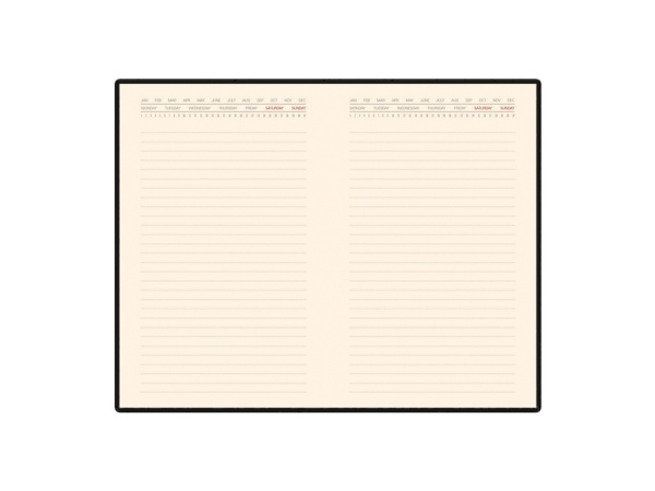 Ежедневник недатированный А5 Marseille, красный