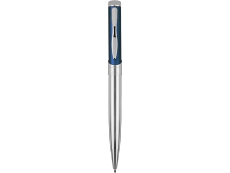 Ручка шариковая Глазго серебристая/синяя
