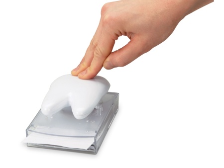 Диспенсер с блоком для записей Дантист, белый