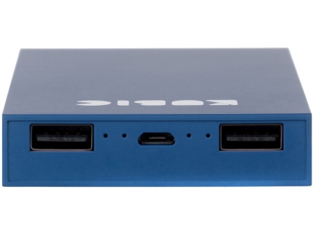 Внешний аккумулятор Kubic PB10X Blue, 10 000 мАч, Soft-touch, синий