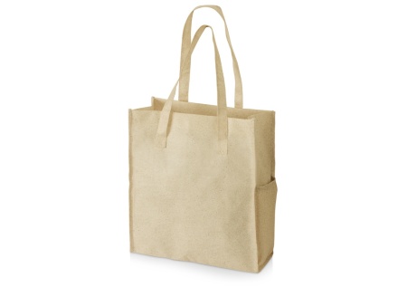 Сумка-шоппер Wheat из переработанного пластика 80gsm, 30.5*33*12.5cm, бежевый
