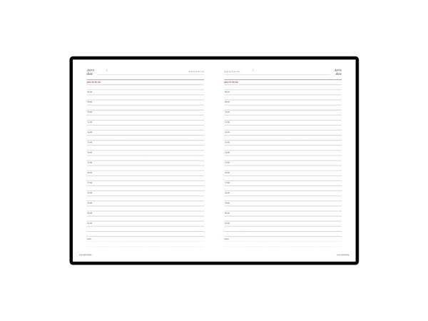 Ежедневник недатированный А5 Sidney Nebraska, синий (золотой обрез)