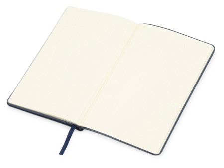 Блокнот Notepeno 130x205 мм с тонированными линованными страницами, темно-синий