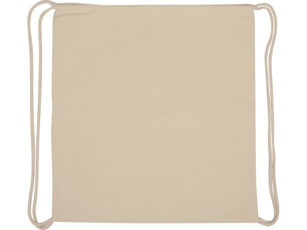 Рюкзак-мешок хлопковый Lark с цветной молнией