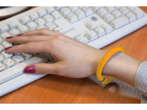 Ручка шариковая-браслет Арт-Хаус, оранжевый