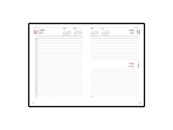 Ежедневник А5 датированный Sidney Nebraska 2024, зеленый