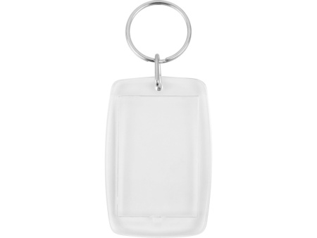 Брелок с возможностью вставки фотографии или рекламного мини-постера, прозрачный